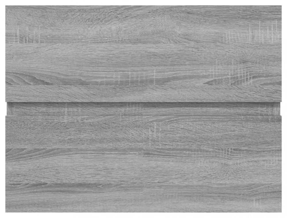 szürke sonoma színű szerelt fa éjjeliszekrény 60x38,5x45 cm