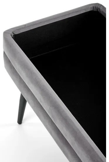 Pad tárolóhellyel VELVA 37x78 cm szürke