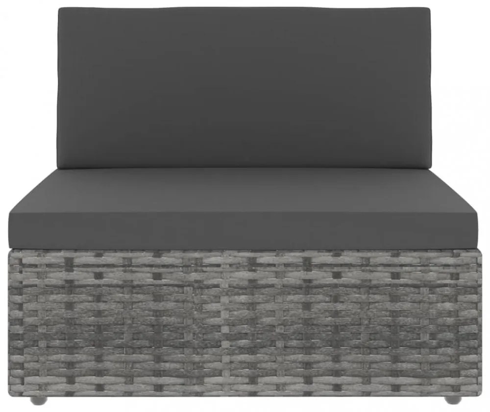 6 részes szürke polyrattan kerti ülőgarnitúra