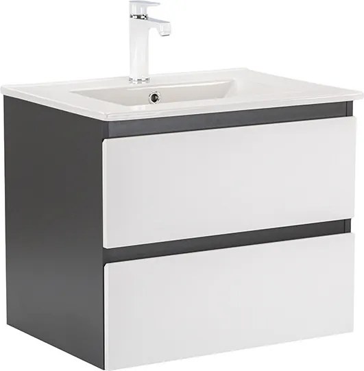 Vario Forte 60 alsó szekrény mosdóval antracit-fehér