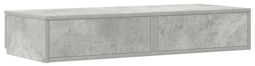 Ágy Fiókok Beton Szürke 75x36,5x16,5 cm Borítás