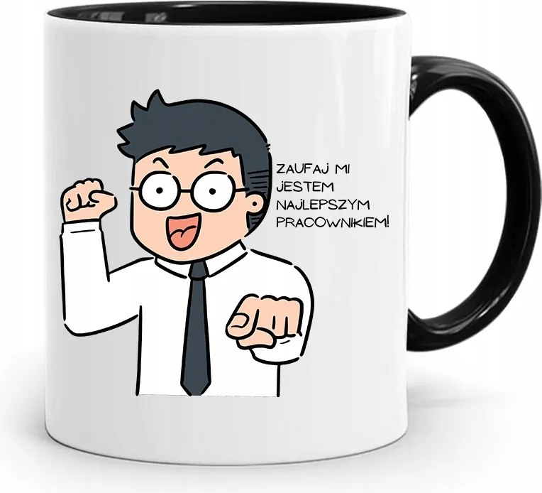 Munkavállalóknak Bögre Fekete Legjobb Munkavállaló fényképes nyomtatással