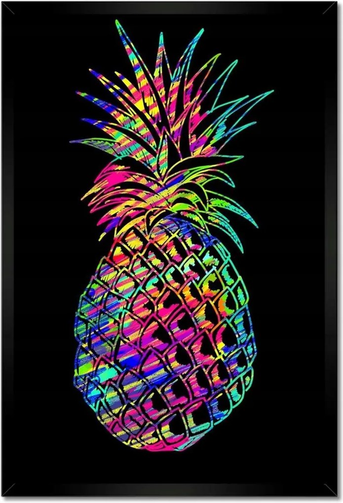 Poszter keretben 40x60 HardCore Ananász Gyümölcs