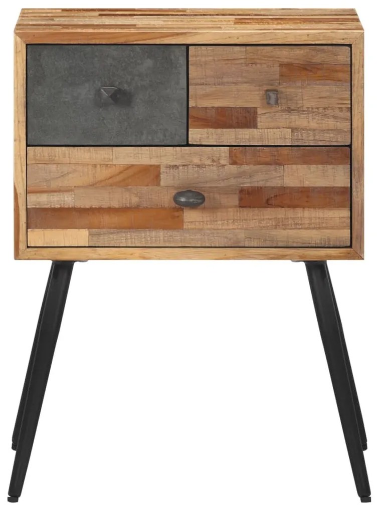 Tömör tíkfa éjjeliszekrény 47 x 31,5 x 60 cm