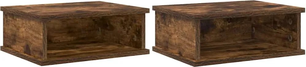 vidaXL Éjjeli asztal 2 pcs Füstölt tölgy 40 x 31 x 15 cm Faanyag