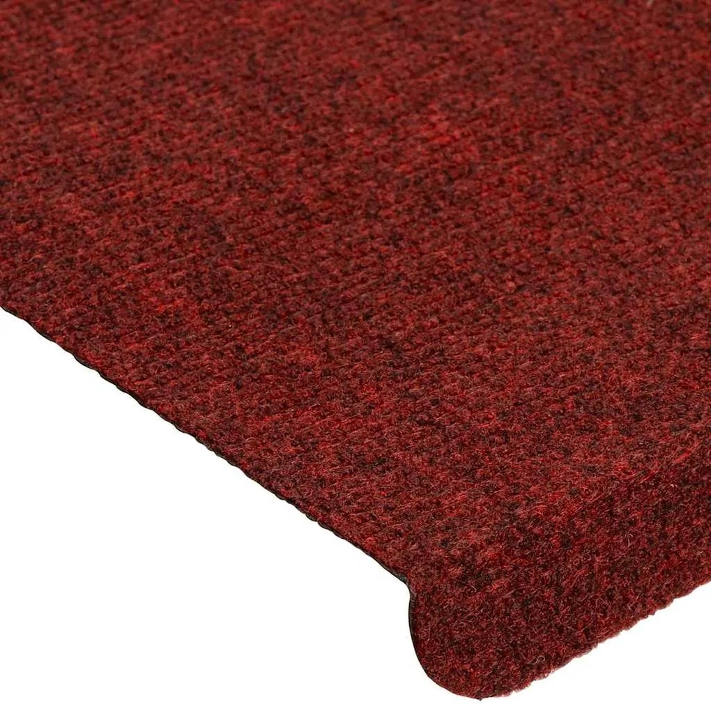 30 db piros öntapadó lépcsőszőnyeg 65x24,5x3,5 cm