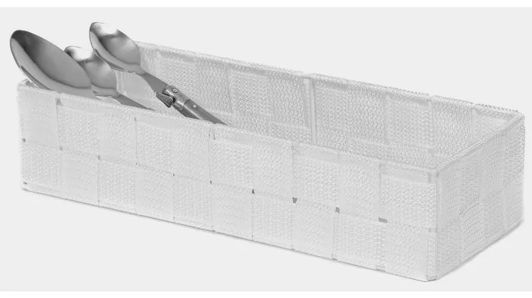 Tárolórendszer Compactor TEX 30 x 12 x 7 cm, fehér