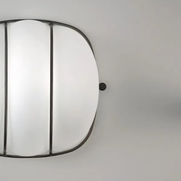 SIRU - Fali lámpa CAGE 1xGX53/10W/230V 20 cm fekete/fehér Velencei üveg