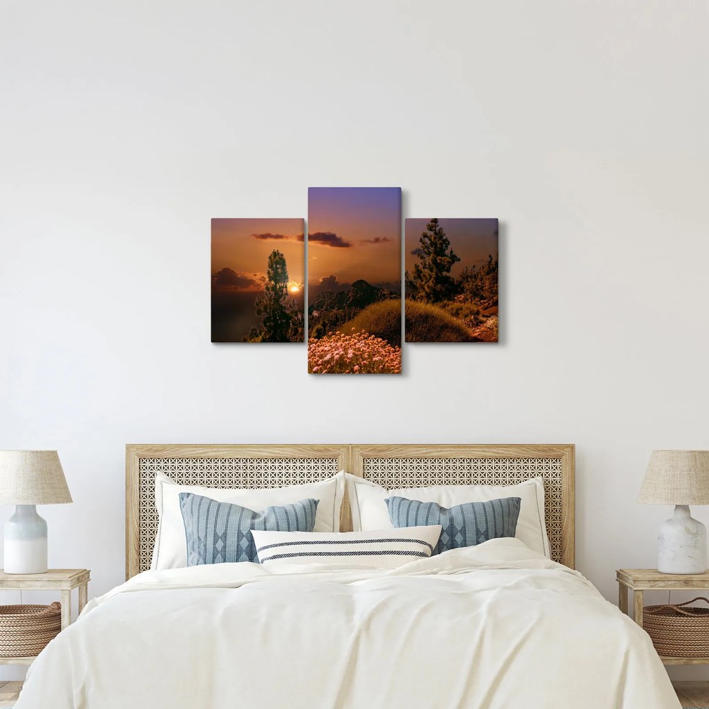 Természet képe naplementekor (90x60 cm)