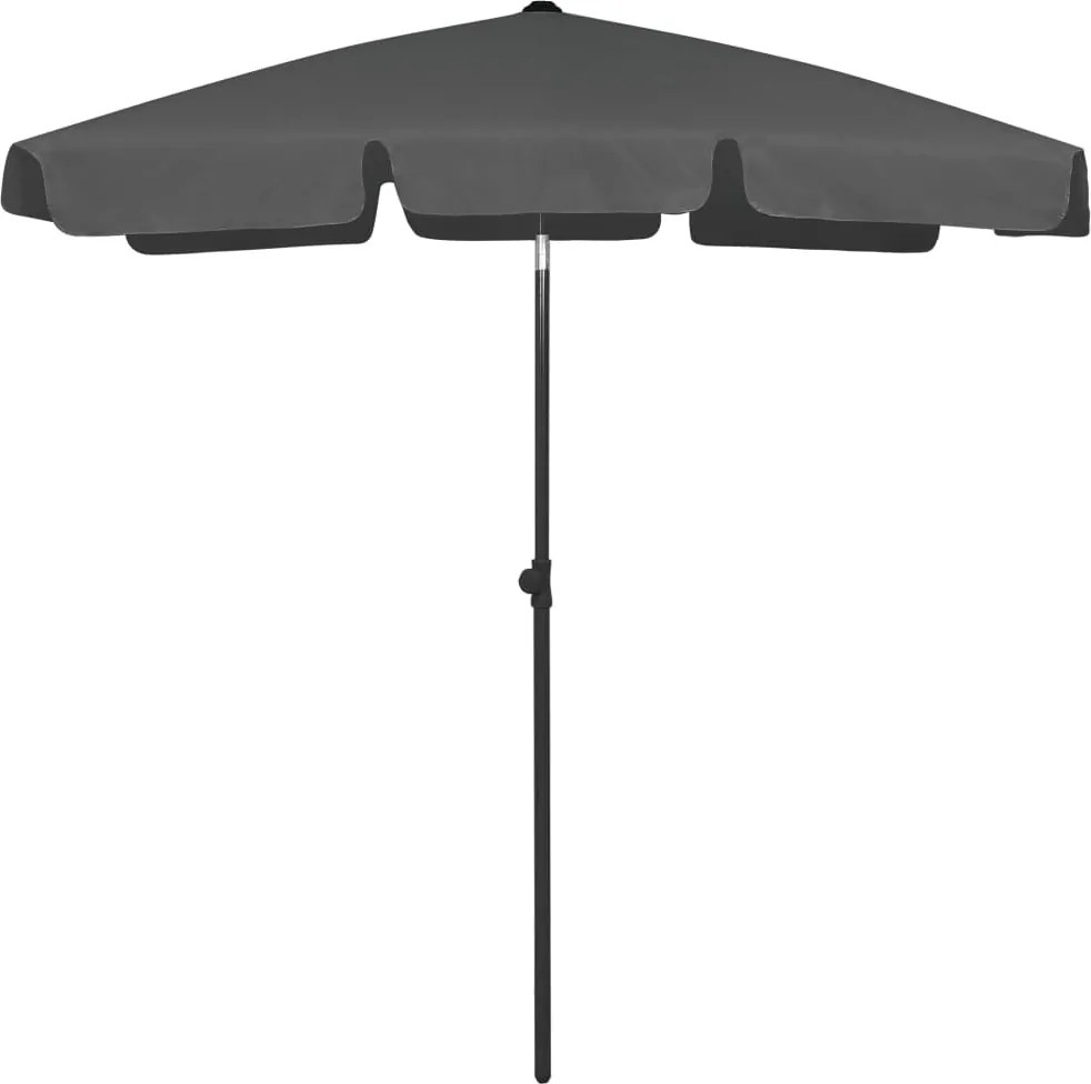 vidaXL antracitszürke strandnapernyő 180 x 120 cm