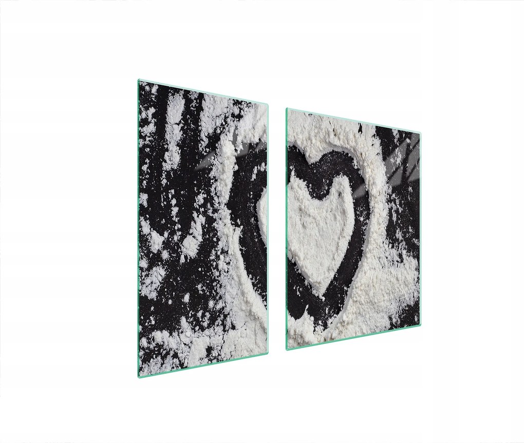 Üveg Tűzhelyvédő Főzőlap 90x52 Szív Edzett Üveg