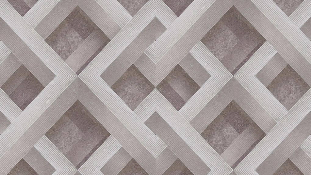 Mosható tapéta flizelinen a modernség és a 3D geometria utánzata