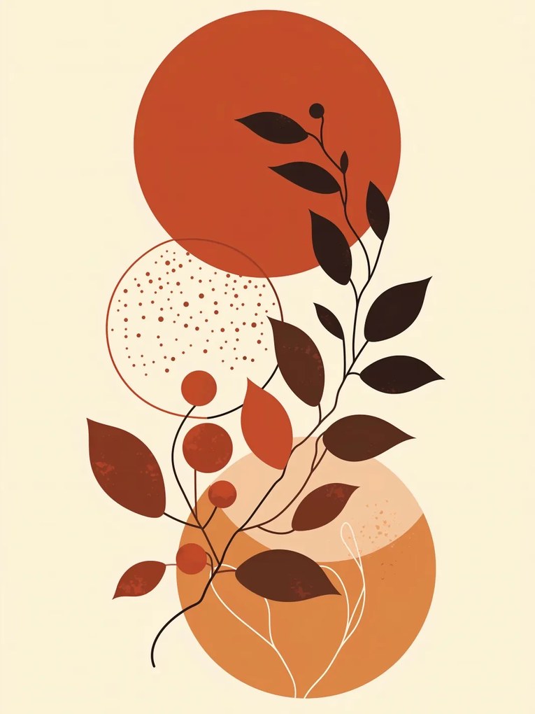 Poszterek nappaliba boho modern 75x100cm árnyalat