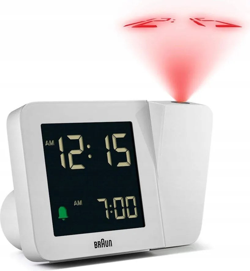 Ébresztőóra Braun Projektorral BC15W-RC Riasztó DCF77