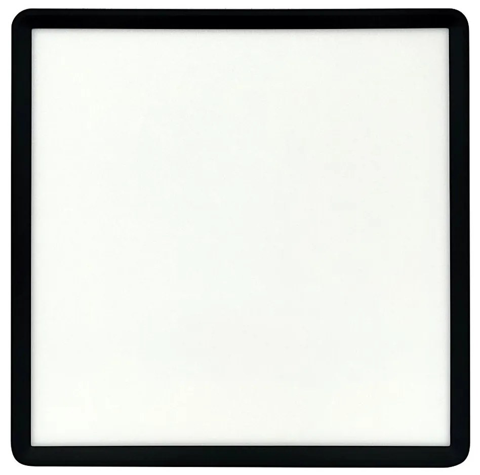 LED mennyezeti lámpatest, 32 W, 230 V, 3000/4000/6500 K, 40x40 cm, fekete