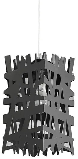 ONLI - Csillár zsinóron FORESTA 1xE27/15W/230V fekete