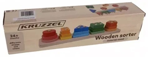 Wooden puzzle sorter Kruzzel 22492