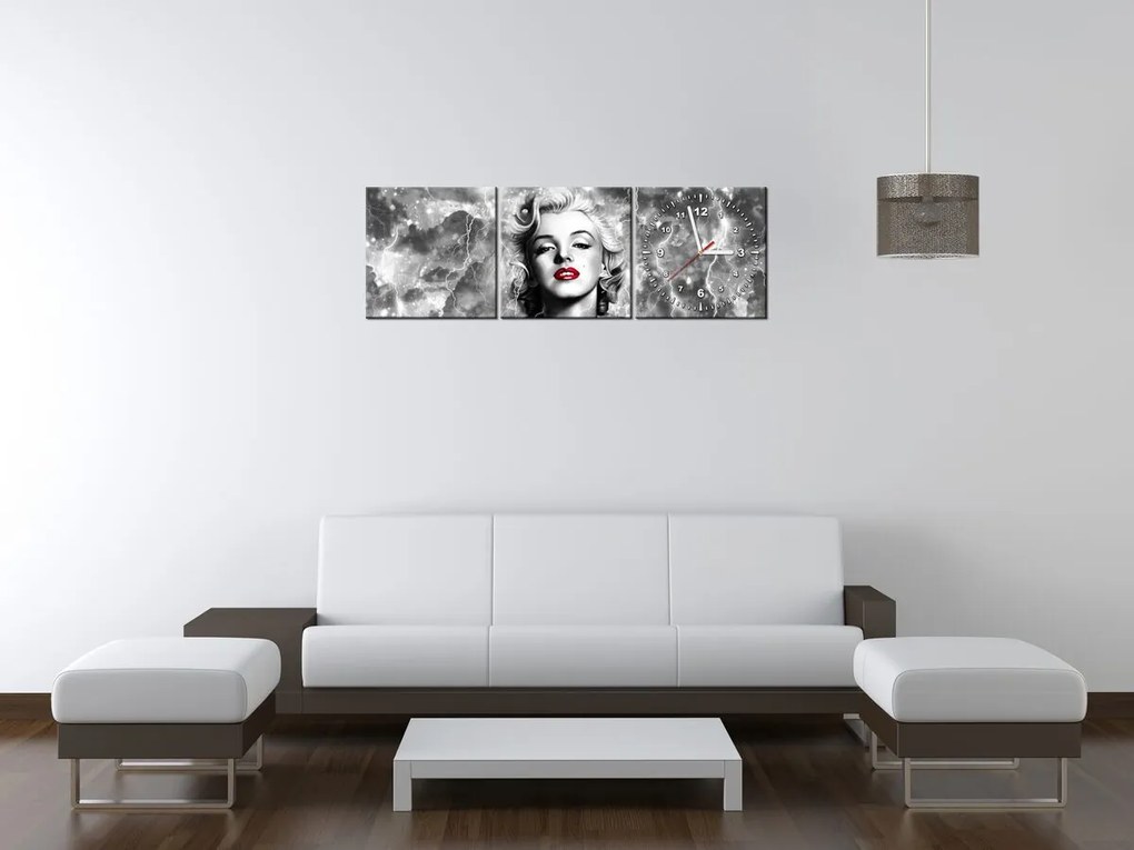 Gario Órás falikép Felvillanyozó Marilyn Monroe - 3 részes Méret: 30 x 90 cm