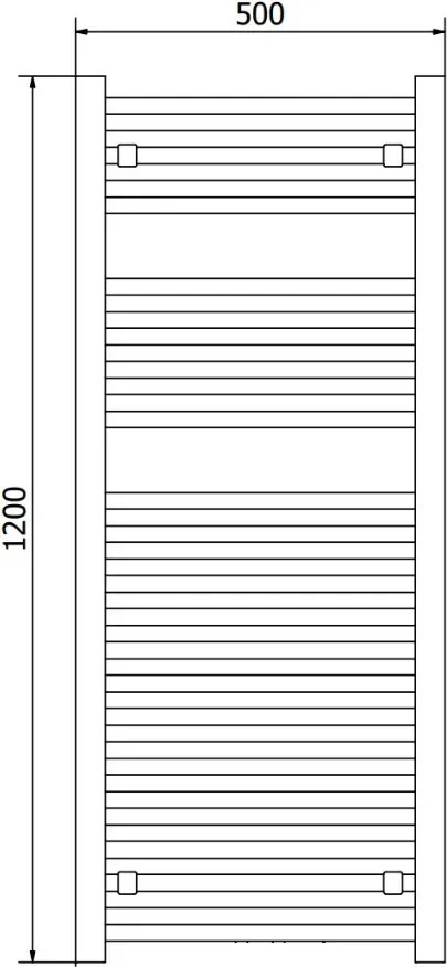 Welland Radiators Welland Lux fehér elektromos törölközőszárító design radiátor 500 x ...