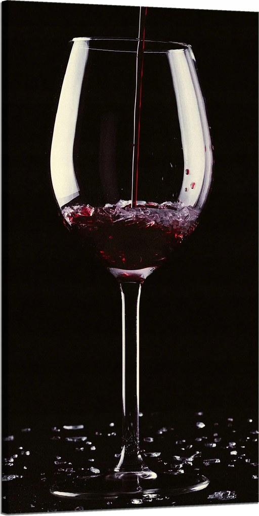 Vászonkép Konyha Boros pohár Konyha dekoráció 60x120 cm