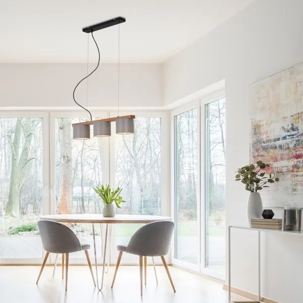 Briloner - Csillár zsinóron RHON 3xE14/25W/230V gumifa