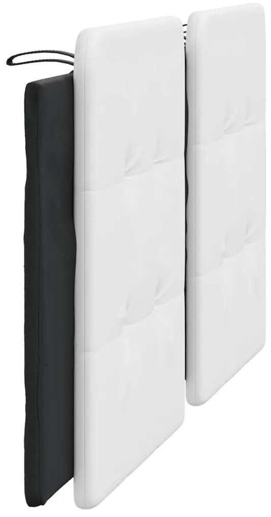 fehér és fekete műbőr fejtámla párna Zadar 180 cm