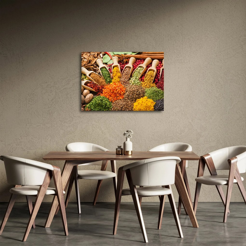 Kép - Fűszerek a világ minden tájáról (70x50 cm)