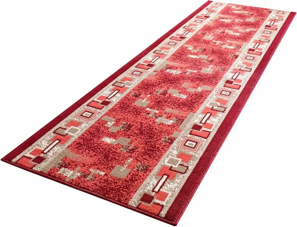 Modern szőnyeg, Piros 80x150cm