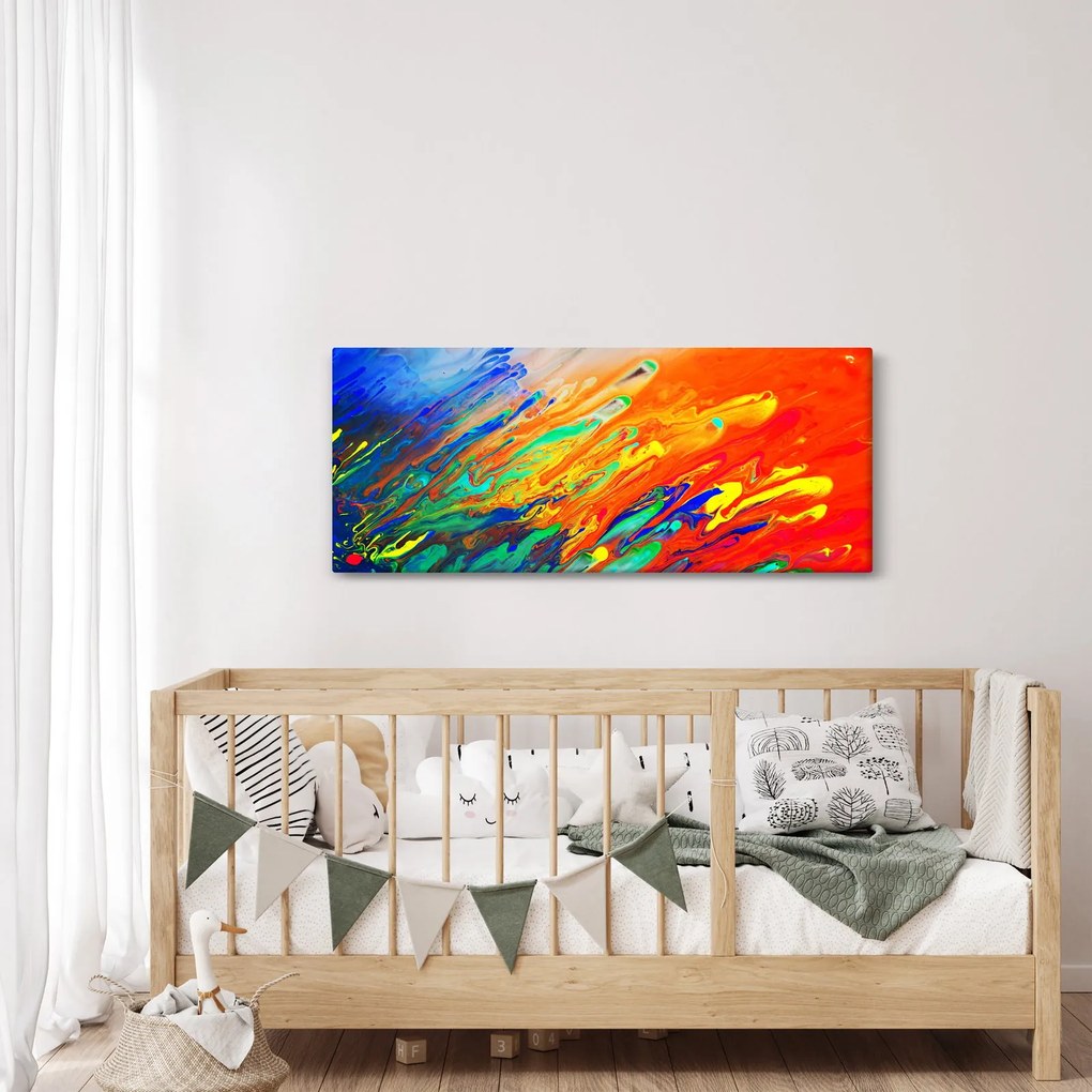 Kép - Színes absztrakció (120x50 cm)