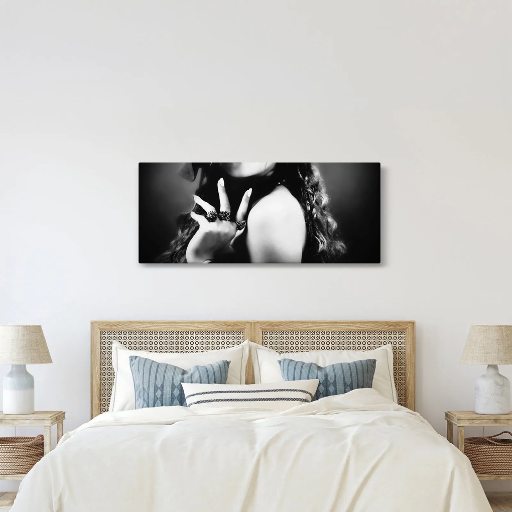 Kép - gyönyörű nő (120x50 cm)