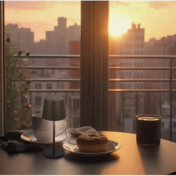 Briloner 7423015 - LED Dimmelhető asztali lámpa LED/2,6W/5V IP44 fekete