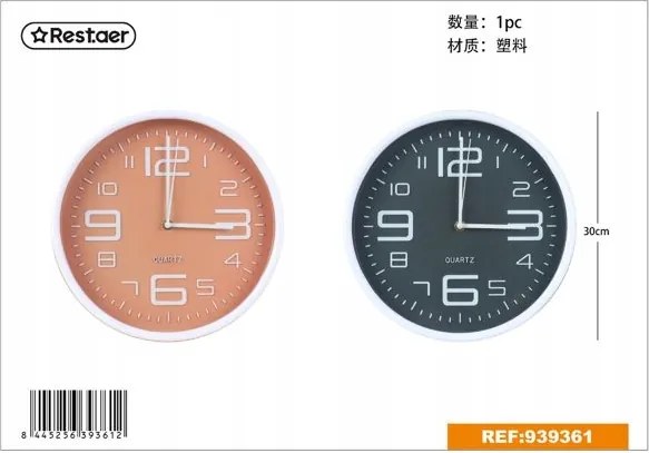 Színes Falióra Kerek 30 cm Stílusos és Funkcionális