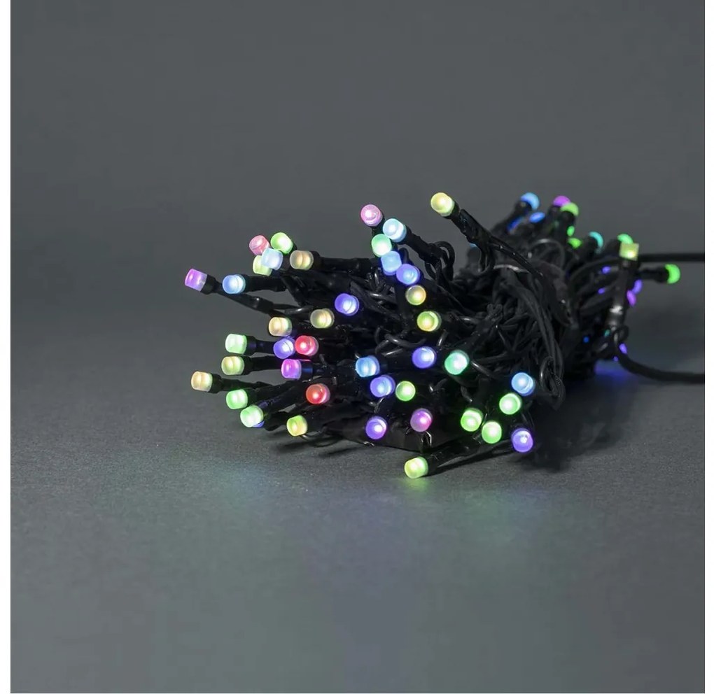 Nedis WIFILX01C42-LED RGB Kültéri lánc 42xLED/8 funkció 8m IP65 Wi-Fi Tuya
