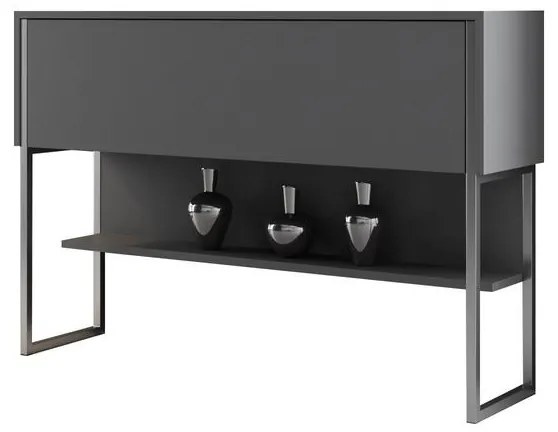 Komód Luxe - Silver, Anthracite