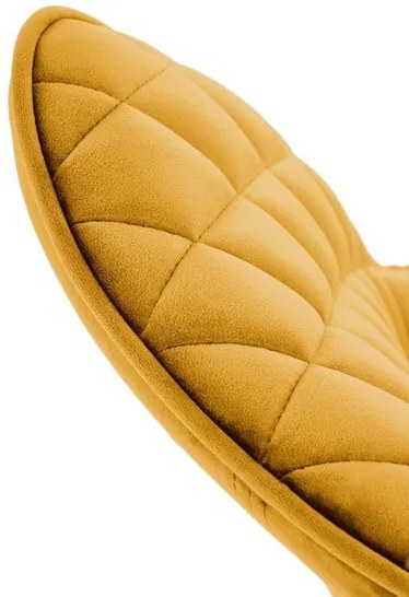 K520 forgatható étkezőszék mustár sárga