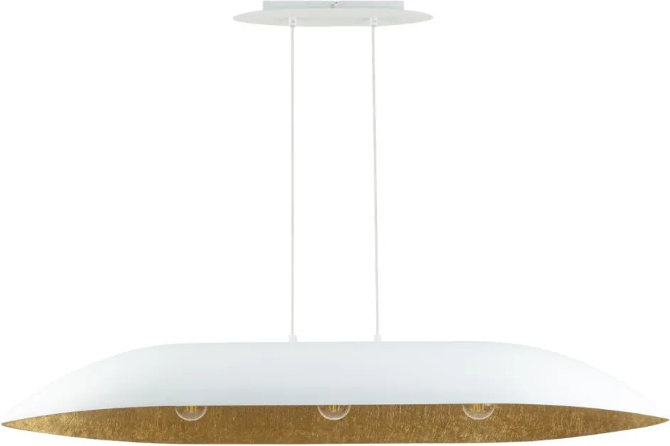 SIGMA LIGHTING 40636 GONDOLA Modern Függesztett Lámpa Fehér, Arany E27 IP20