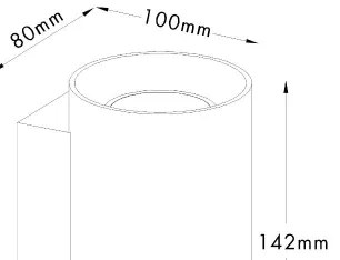 Zuma Line 92695-N - Fali lámpa SANDY WL 2xGU10/50W/230V fehér