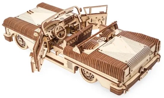 Ugears - 3D fa mechanikus puzzle Cabriolet