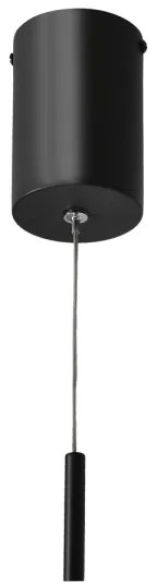 PUMA LED függeszték kábelen, 10W/230V, átmérő 15 cm, fekete