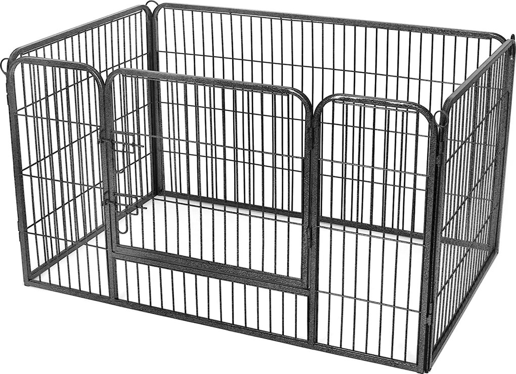 Kutya kennel, kutyaketrec 122 x 80 x 70 cm szürke