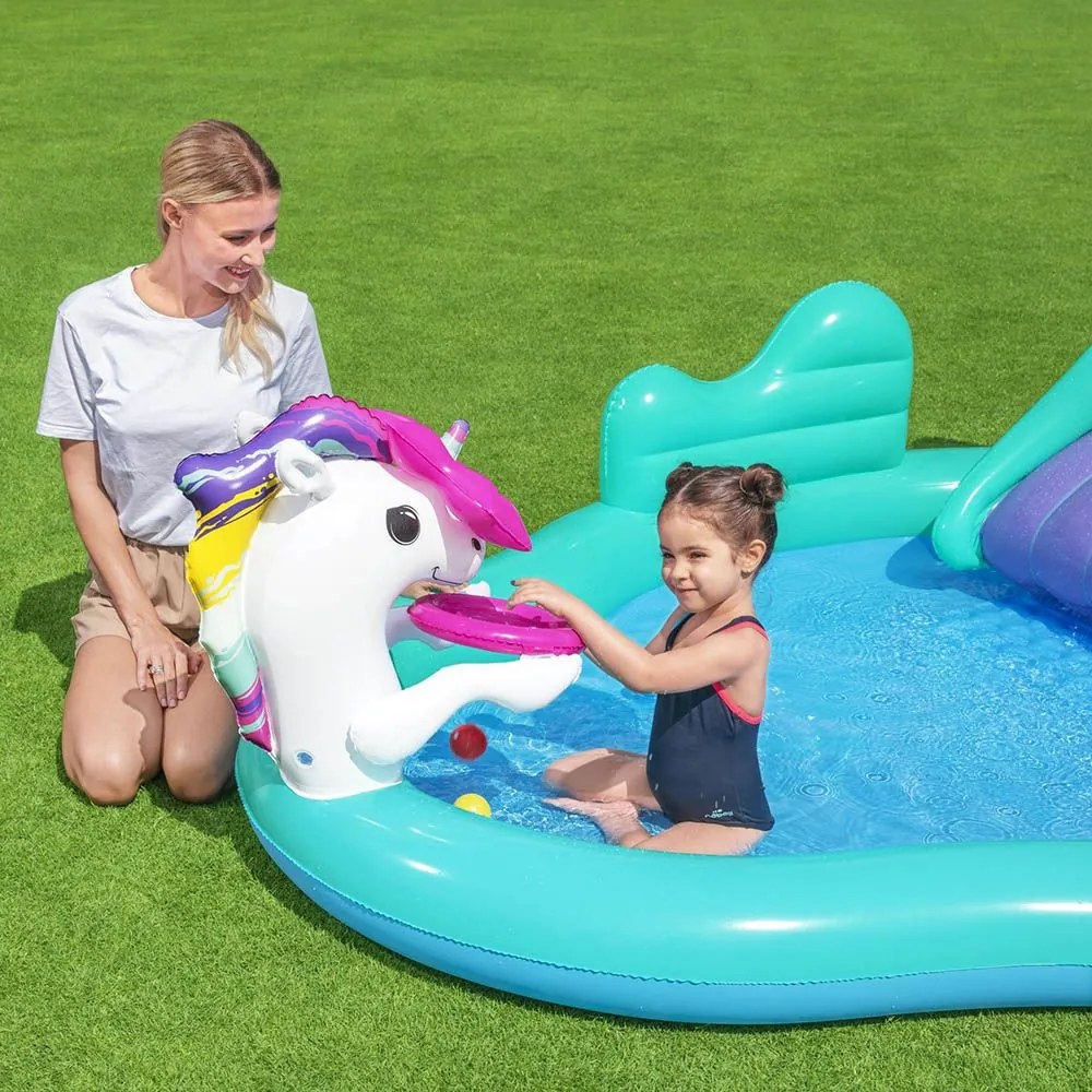 BESTWAY UNIKORNIS PANCSOLÓ SZETT 274 cm x 198 cm x 137 cm