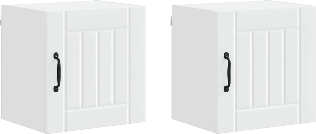 vidaXL Konyhaszekrény 2 pcs Fehér 40 x 31 x 40 cm Faanyag