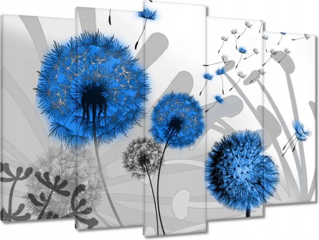 Vászonkép 70x50 Kék pitypangok