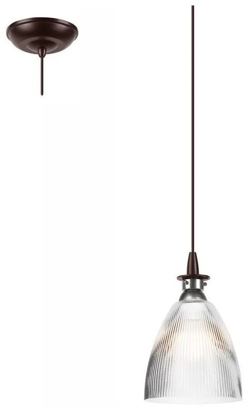 LED Csillár zsinóron JODI 1xE27/60W/230V bronz