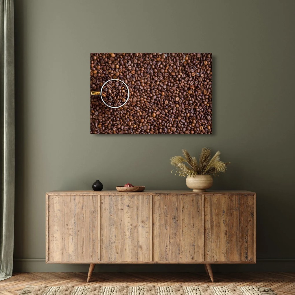 Kép - kávé szemek (90x60 cm)