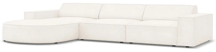 Bézs buklé szövet sarokkanapé (bal oldali) Jodie – Micadoni Home