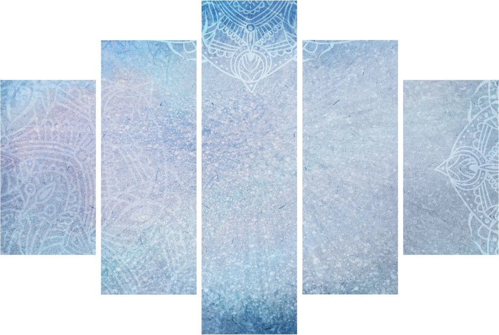 Kép - Mandalák kékszínben (150x105 cm)