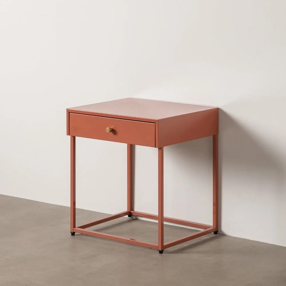 Terrakotta színű éjjeliszekrény Nara – Ixia