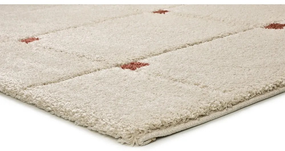 Téglavörös-krémszínű szőnyeg 60x120 cm Brenda – Universal