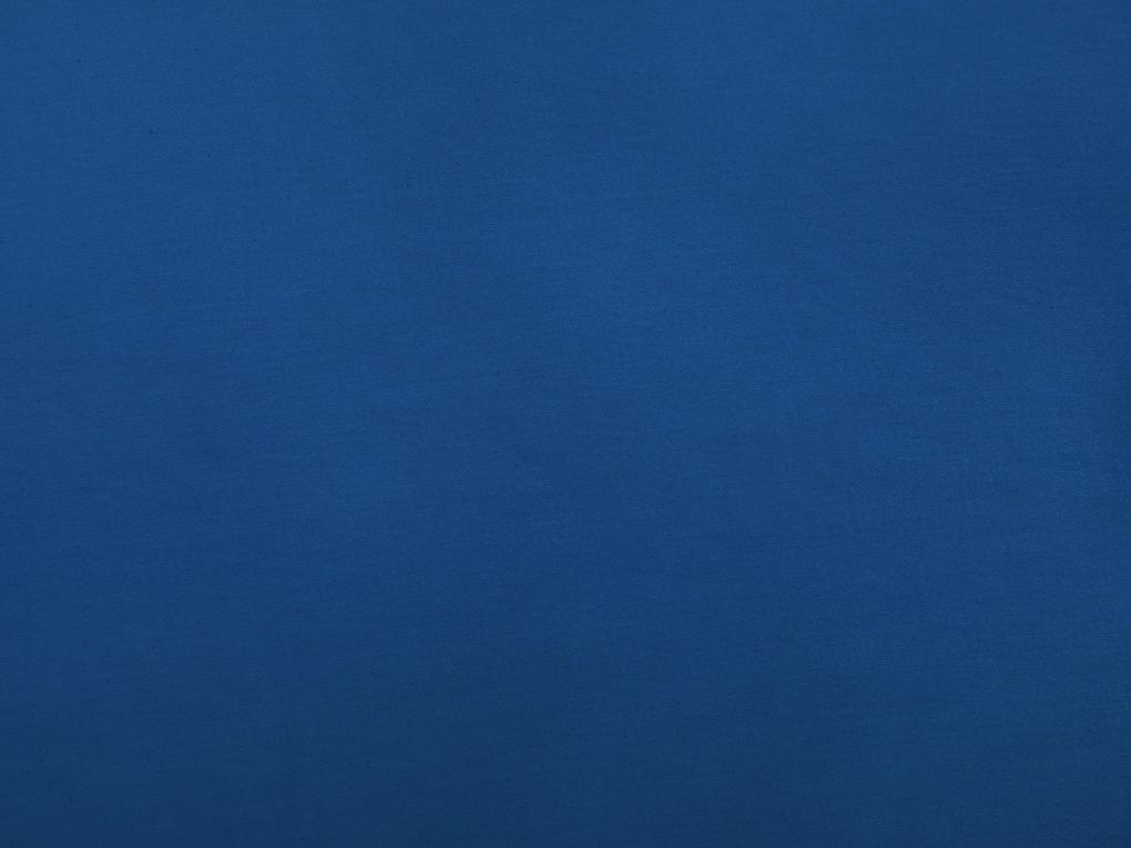 Kék pamutszatén ágynemű-garnitúra 220 x 240 cm HARMONRIDGE Beliani